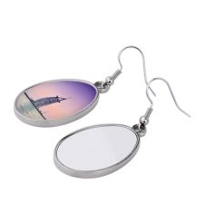 Sublimation Blank Double-sided Photo Earring(Oval)