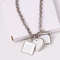 Three Charms Sublimation Blank  Metal Bracelets