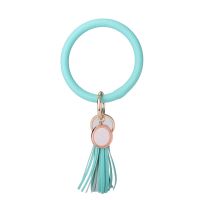 Sublimation Blank Tassel Bangle  Bracelet(#1-Mint Green)