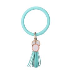 Sublimation Blank Tassel Bangle  Bracelet(#1-Mint Green)