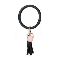 Sublimation Blank Tassel Bangle  Bracelet(#2-black)