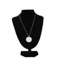 Heat Transfer Metal Single Side Circle Sublimation Blank Necklace