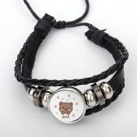 Sublimation Leather Snap Button Bracelets Bangle