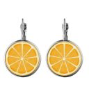 Sublimation Blank Metal Round Dangle Earring (silver)