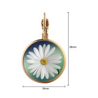 Sublimation Blank Metal Round Dangle Earring (gold)