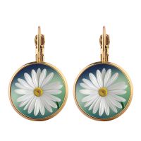 Sublimation Blank Metal Round Dangle Earring (gold)