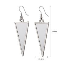 Sublimation Double sided Inverted triangle Earrings