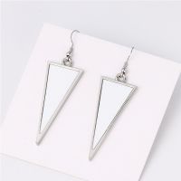 Sublimation Double sided Inverted triangle Earrings