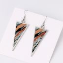 Sublimation Double sided Inverted triangle Earrings