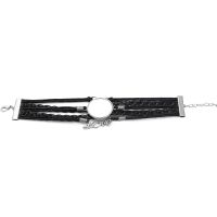 Braided Multi Layered Bracelet Sublimation LOVE Leather Bracelet (black)