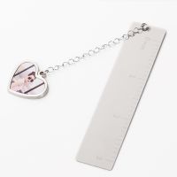 Sublimation Heart Shape Photo Ruler Bookmark (Heart Charm)