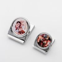 Sublimation Blank Metal Magnetic Paper Clip Holder(38mm)