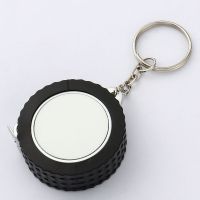 Sublimation Blanks Mini Tape Measure Tire Keychain-1M