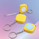 Sublimation Blank Tape Measure Keychains -1m