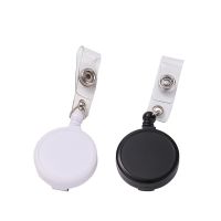 Sublimation Plastic Badge Reel Round Clip-black