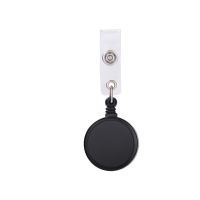 Sublimation Plastic Badge Reel Round Clip-black