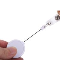 Sublimation Plastic Badge Reel Round Clip-white