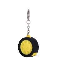 Sublimation Blank Tape Measure Keychains-1m  (yellow )