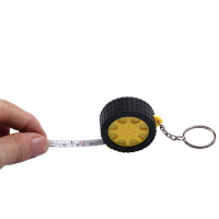 Sublimation Blank Tape Measure Keychains-1m  (yellow )