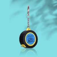 Sublimation Blank Tape Measure Keychains-1m  (yellow )