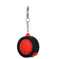 Sublimation Blank Tape Measure Keychains-1m  (red )