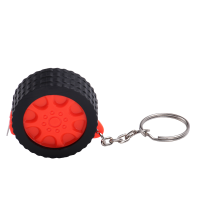 Sublimation Blank Tape Measure Keychains-1m  (red )