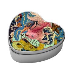 Heat Transfer Printing  Gift Tin Box heart shape Sublimation Iron Box-（big）