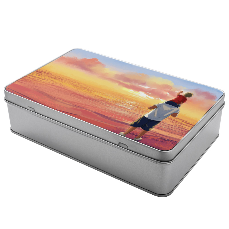 Heat transfer printing gift iron box sublimation tin box-rectangle(big)