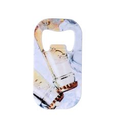 Sublimation Stainless Steel Flat Dog Tag Bottle Opener-white