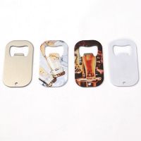 Sublimation Stainless Steel Flat Dog Tag Bottle Opener-white