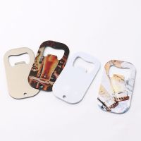 Sublimation Stainless Steel Flat Dog Tag Bottle Opener-white