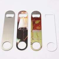 Sublimation Stainless Steel Strip  Beer Bottle Opener(white)