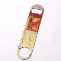 Sublimation Stainless Steel Strip  Beer Bottle Opener(white)