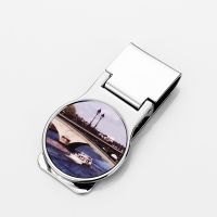 Sublimation Round Metal Blank Cash Clip