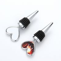 Sublimation Blank Metal Wine Stopper-Heart