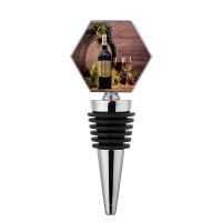 Sublimation Double-sided Wine Bottle Stopper(Hexagon)