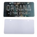 Sublimation  Aluminum 2 holes license plates