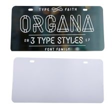 Sublimation  Aluminum 2 holes license plates