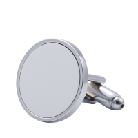 Sublimation Metal Blank Cufflinks-Round (1 pair)