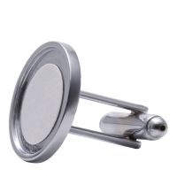 Sublimation Metal Blank Cufflinks-Round (1 pair)