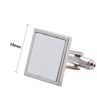 Sublimation Metal Blank Cufflinks -Square(1 pair)