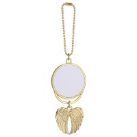 Sublimation Double-sided Angel wings Car Hanger Ornament-gold