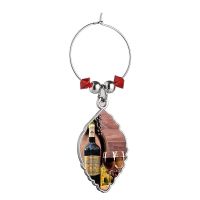 Sublimation Wine Glass Tag Ornaments(leaf)