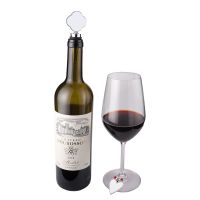 Sublimation Wine Glass Tag Ornaments(oval heart)