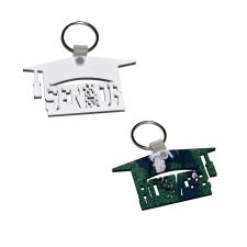 Heat transfer MDF double-sided sublimation keychain-Senior