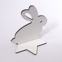 Sublimation Blank MDF Frame Rabbit Desktop Display（150 * 170 * 5mm）