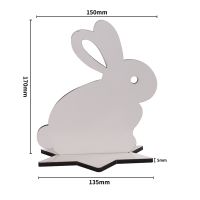 Sublimation Blank MDF Frame Rabbit Desktop Display（150 * 170 * 5mm）