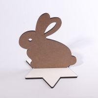 Sublimation Blank MDF Frame Rabbit Desktop Display（150 * 170 * 5mm）