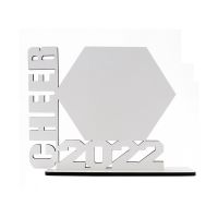 Sublimation MDF Photo Frame Grad Series CHEER 2022 （hexagon）