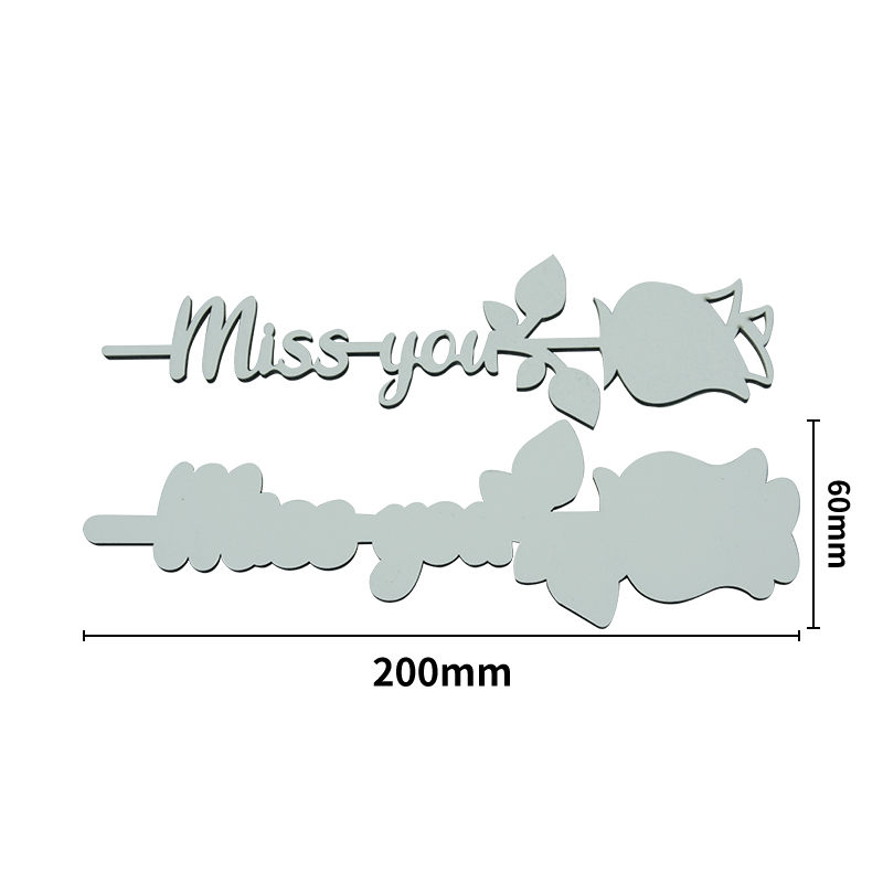 Sublimation Photo Panel MDF Rose(miss you)